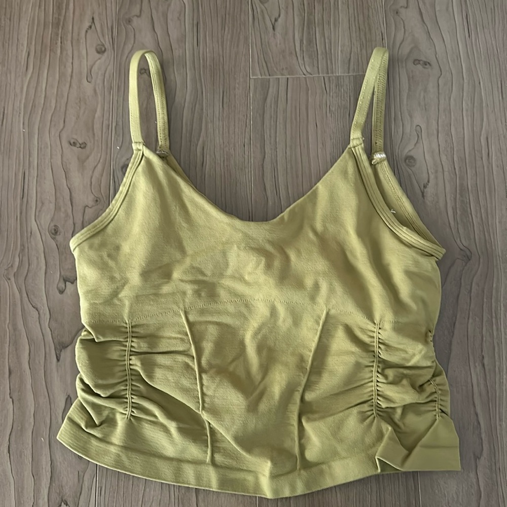 Free People Movement Tank Top Good Karma Ruched